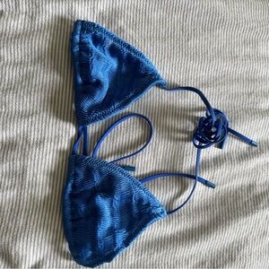 Triangl Blue Bikini Top
